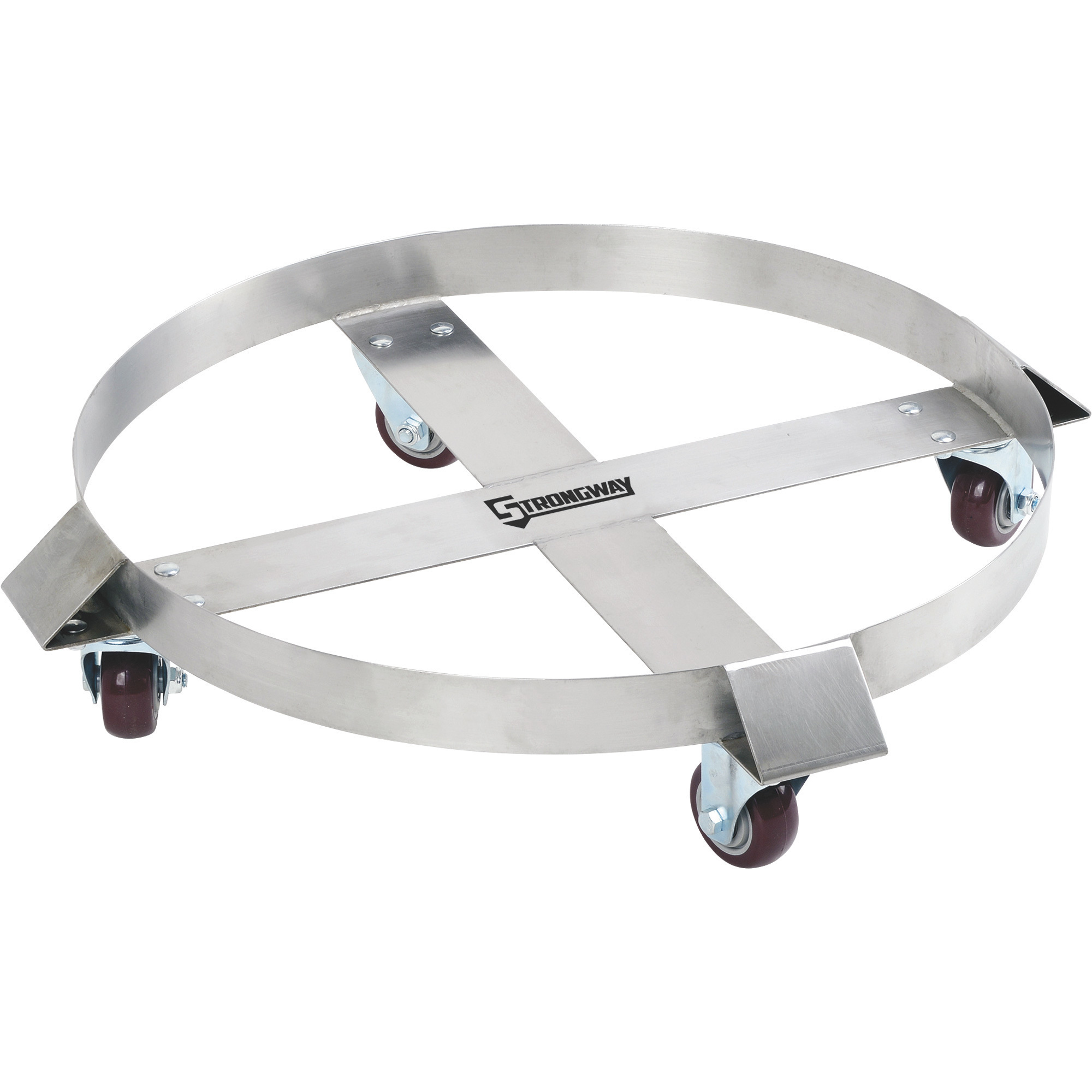 Strongway Stainless Steel Drum Dolly — 55Gallon, 1000Lb. Capacity